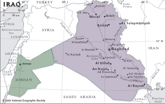 Iraqi Refugee Map